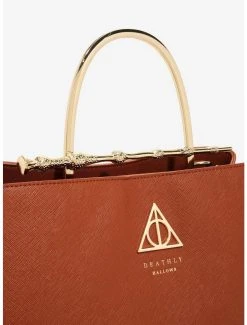 Loungefly Harry Potter Cognac Wand Handbag - BoxLunch Exclusive -BoxLunch Shop 12099857 av4