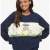 Our Universe Studio Ghibli My Neighbor Totoro Panel Women's Crewneck - BoxLunch Exclusive -BoxLunch Shop 12260978 hi