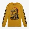 Demon Slayer: Kimetsu No Yaiba Checkered Long Sleeve T-Shirt - BoxLunch Exclusive -BoxLunch Shop 12853038 hi