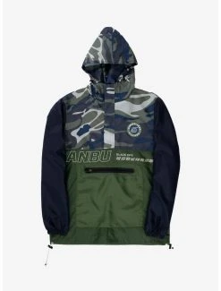 Naruto Shippuden Anbu Camo Quarter-Zip Anorak Jacket - BoxLunch Exclusive