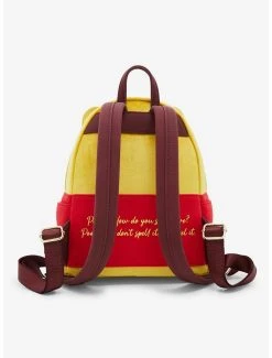 Loungefly Disney Winnie The Pooh Floral Crown Flocked Mini Backpack - BoxLunch Exclusive -BoxLunch Shop 14398087 av2