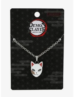 Boxlunch Demon Slayer: Kimetsu No Yaiba Sabito Warding Mask Necklace -BoxLunch Shop 15169197 av2