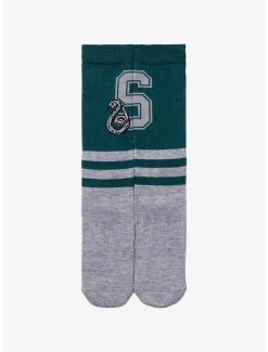 Harry Potter Syltherin Collegiate Crew Socks - BoxLunch Exclusive -BoxLunch Shop 15367282 av2
