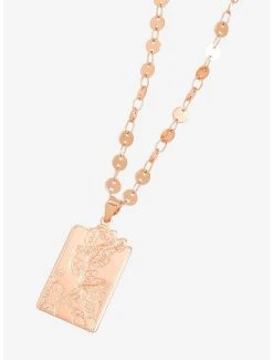 Disney Beauty And The Beast The Enchanted Rose Pendant Necklace - BoxLunch Exclusive