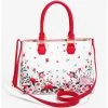 Loungefly Disney Winnie The Pooh Red & Pink Flowers Floral Handbag - BoxLunch Exclusive -BoxLunch Shop 15471849 hi
