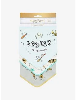 Harry Potter Quidditch & Hogwarts Friends Infant Bandana Bib Set - BoxLunch Exclusive -BoxLunch Shop 15849362 av2