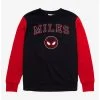 Marvel Spider-Man Miles Morales Collegiate Color Block Crewneck - BoxLunch Exclusive -BoxLunch Shop 15849869 hi
