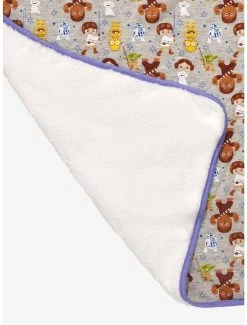 Star Wars Chibi Jedi & Rebel Alliance Friends Swaddle Blanket - BoxLunch Exclusive -BoxLunch Shop 15890078 av2