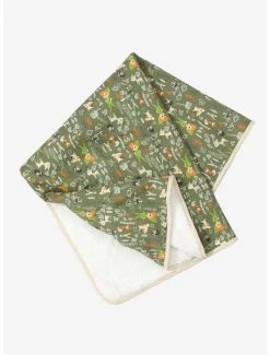 Disney Peter Pan Chibi Characters Allover Print Swaddle Blanket - BoxLunch Exclusive -BoxLunch Shop 15894429 av1
