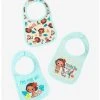 Disney Moana Tropical Icons Infant Bib Set - BoxLunch Exclusive -BoxLunch Shop 15894431 hi