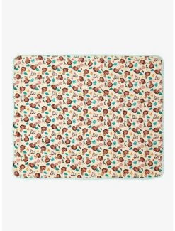 Disney Moana Tropical Icons Allover Print Swaddle Blanket - BoxLunch Exclusive -BoxLunch Shop 15894433 av2