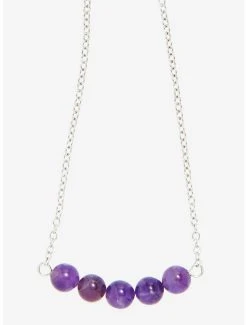 Sloth Amethyst Fidget Necklace - BoxLunch Exclusive