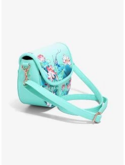 Loungefly Disney Mulan Cri-Kee & Mulan Lotus Crossbody Bag - BoxLunch Exclusive -BoxLunch Shop 16196674 av1