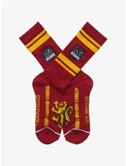 Harry Potter Gryffindor Quidditch Crew Socks - BoxLunch Exclusive -BoxLunch Shop 16244158 av1