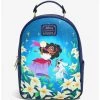 Loungefly Disney The Hunchback Of Notre Dame Esmeralda & Djali Floral Mini Backpack - BoxLunch Exclusive -BoxLunch Shop 16334648 hi