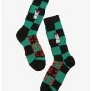 Demon Slayer: Kimetsu No Yaiba Tanjiro Kamado Crew Socks - BoxLunch Exclusive