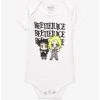 Beetlejuice Chibi Lydia & Beetlejuice Portrait Infant One-Piece - BoxLunch Exclusive -BoxLunch Shop 16413921 hi