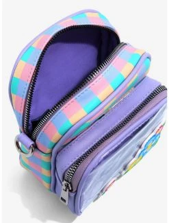 Nintendo Kirby Checkered Floral Pin Collector Crossbody Bag - BoxLunch Exclusive -BoxLunch Shop 16562714 av3