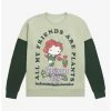 DC Comics Batman Poison Ivy Chibi Plant Friends Crewneck - BoxLunch Exclusive -BoxLunch Shop 16575917 hi