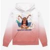 Disney Moana Respect Nature Character Portrait Women’s Dip-Dye Hoodie - BoxLunch Exclusive -BoxLunch Shop 16575931 hi
