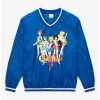 Pretty Guardian Sailor Moon Sailor Guardians V-Neck Windbreaker Crewneck - BoxLunch Exclusive -BoxLunch Shop 16623246 hi