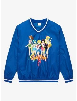 Pretty Guardian Sailor Moon Sailor Guardians V-Neck Windbreaker Crewneck - BoxLunch Exclusive