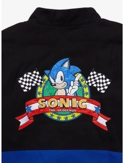Sonic The Hedgehog Checkered Racing Jacket - BoxLunch Exclusive -BoxLunch Shop 16908411 av4