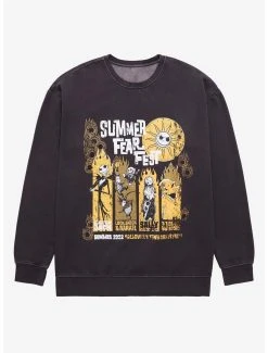 Disney The Nightmare Before Christmas Characters Summer Fear Fest Crewneck - BoxLunch Exclusive