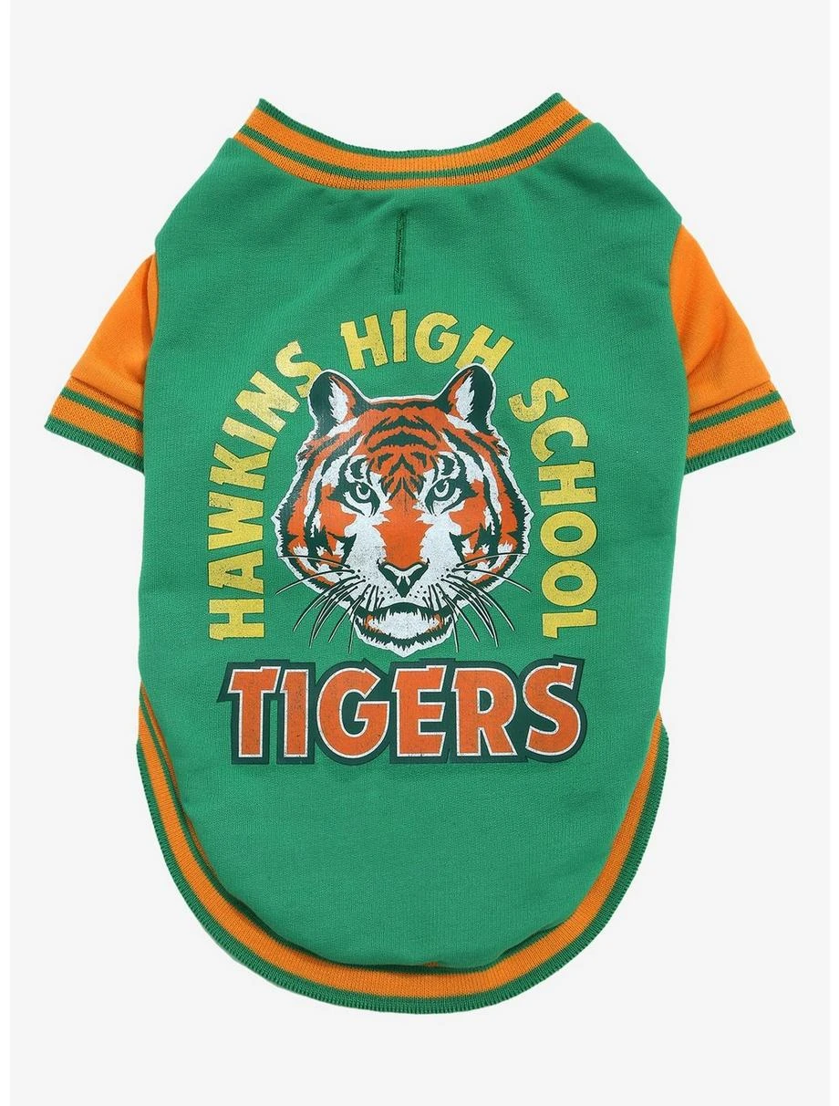 Stranger Things Hawkins High Tigers Varsity Pet Jacket - BoxLunch Exclusive 3 Stranger Things Hawkins High Tigers Varsity Pet Jacket - BoxLunch Exclusive