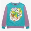 Cakeworthy Disney Snow White And The Seven Dwarfs Group Portrait Color Block Women's Crewneck - BoxLunch Exclusive -BoxLunch Shop 17062300 hi