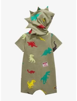 Jurassic Park Dinosaur Infant Hooded One-Piece - BoxLunch Exclusive -BoxLunch Shop 17092301 av1