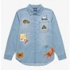 Jurassic Park Embroidered Denim Women's Overshirt - BoxLunch Exclusive -BoxLunch Shop 17100123 hi