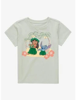 Disney Lilo & Stitch Hula Dancing Portraits Toddler T-Shirt - BoxLunch Exclusive