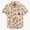 The Lord Of The Rings Chibi Characters Allover Print Toddler Woven Button-Up - BoxLunch Exclusive -BoxLunch Shop 17138510 hi