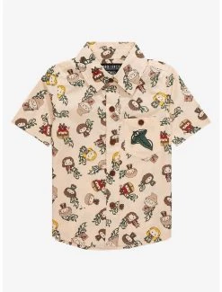 The Lord Of The Rings Chibi Characters Allover Print Toddler Woven Button-Up - BoxLunch Exclusive