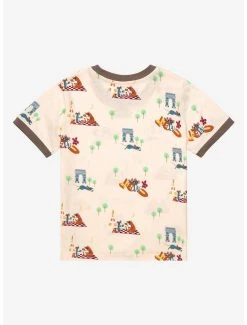 Disney Pixar Ratatouille Remy & Emile Scenic Allover Print Toddler T-Shirt - BoxLunch Exclusive -BoxLunch Shop 17229055 av1