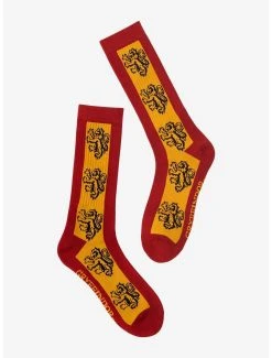 Harry Potter Gryffindor Lion Mascot Crew Socks - BoxLunch Exclusive
