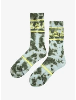Avatar: The Last Airbender Earthbending Symbol Tie-Dye Crew Socks - BoxLunch Exclusive -BoxLunch Shop 17259074 av2