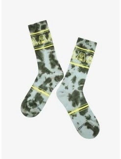 Avatar: The Last Airbender Earthbending Symbol Tie-Dye Crew Socks - BoxLunch Exclusive