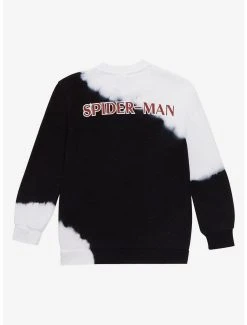 Marvel Spider-Man Spider Logo Youth Radial Dye Crewneck - BoxLunch Exclusive -BoxLunch Shop 17266425 av1