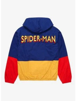 Marvel Spider-Man Hang In There Color Block Jacket - BoxLunch Exclusive -BoxLunch Shop 17277483 av1
