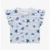Disney Lilo & Stitch: The Series Stitch & Angel Allover Print Toddler Ruffle T-Shirt - BoxLunch Exclusive -BoxLunch Shop 17299770 hi