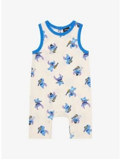 Our Universe Disney Lilo & Stitch Stitch Music Allover Print Infant Romper - BoxLunch Exclusive