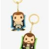Loungefly Star Wars: Episode I - The Phantom Menace Chibi Obi-Wan & Qui-Gon Jedi Keychain Set - BoxLunch Exclusive -BoxLunch Shop 17352399 hi