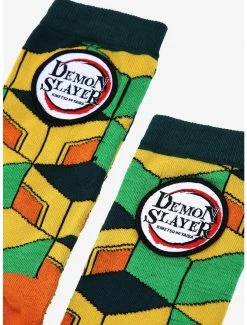 Demon Slayer: Kimetsu No Yaiba Giyu Tomioka Patterned Socks - BoxLunch Exclusive -BoxLunch Shop 17358209 av3
