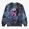 Danny Phantom Danny & Ghost Fight Tie-Dye Crewneck - BoxLunch Exclusive -BoxLunch Shop 17407203 hi
