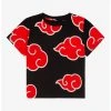 Naruto Shippuden Akatsuki Clouds Allover Print Toddler T-Shirt - BoxLunch Exclusive -BoxLunch Shop 17543975 hi