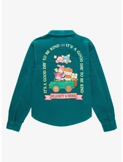 Sanrio Hello Kitty & Friends Good Day To Be Kind Plus Size Overshirt - BoxLunch Exclusive -BoxLunch Shop 17608390 av1