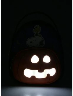 Peanuts Snoopy & Woodstock The Great Pumpkin Convertible Light-Up Mini Backpack - BoxLunch Exclusive -BoxLunch Shop 17669782 av1