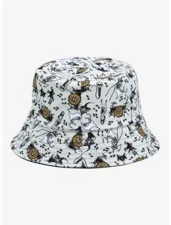 Disney The Nightmare Before Christmas Summer Fear Fest Jack Skellington Sun Logo Reversible Youth Bucket Hat - BoxLunch Exclusive -BoxLunch Shop 17783479 av3